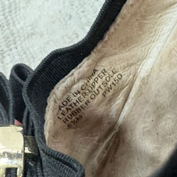 MICHAEL KORS Black Leather Mary Janes Shoes Ballet Flats Slip On Size 6.5 M - Picture 14 of 16